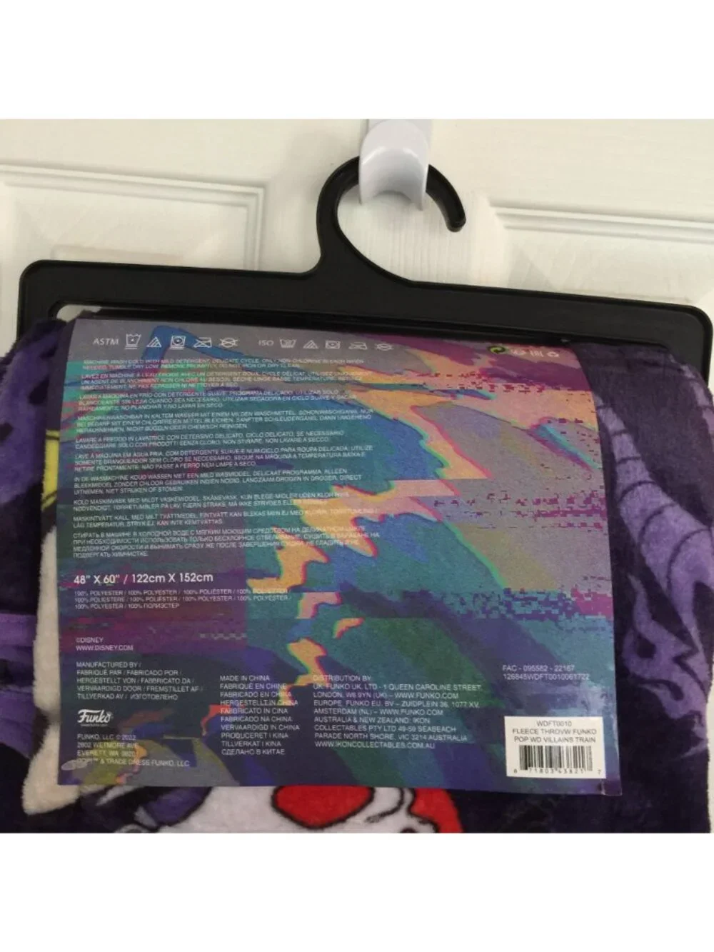 Funko POP Disney VILLAINS Fleece Plush Blanket Throw 48
